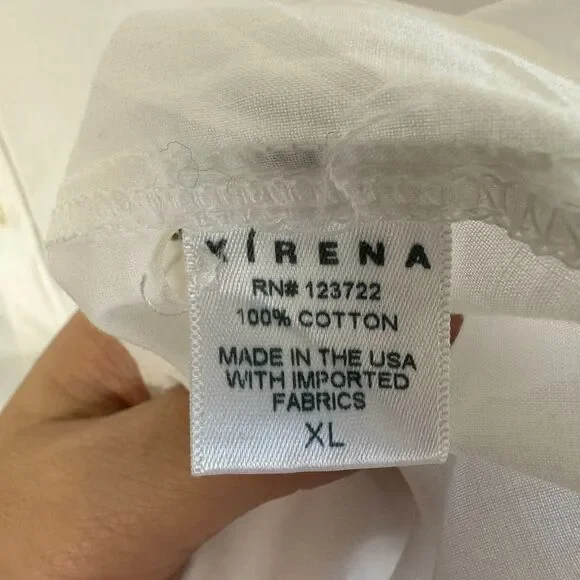 Xirena Beau Button Down Shirt XL White Cotton Poplin Oversized Relaxed Preppy